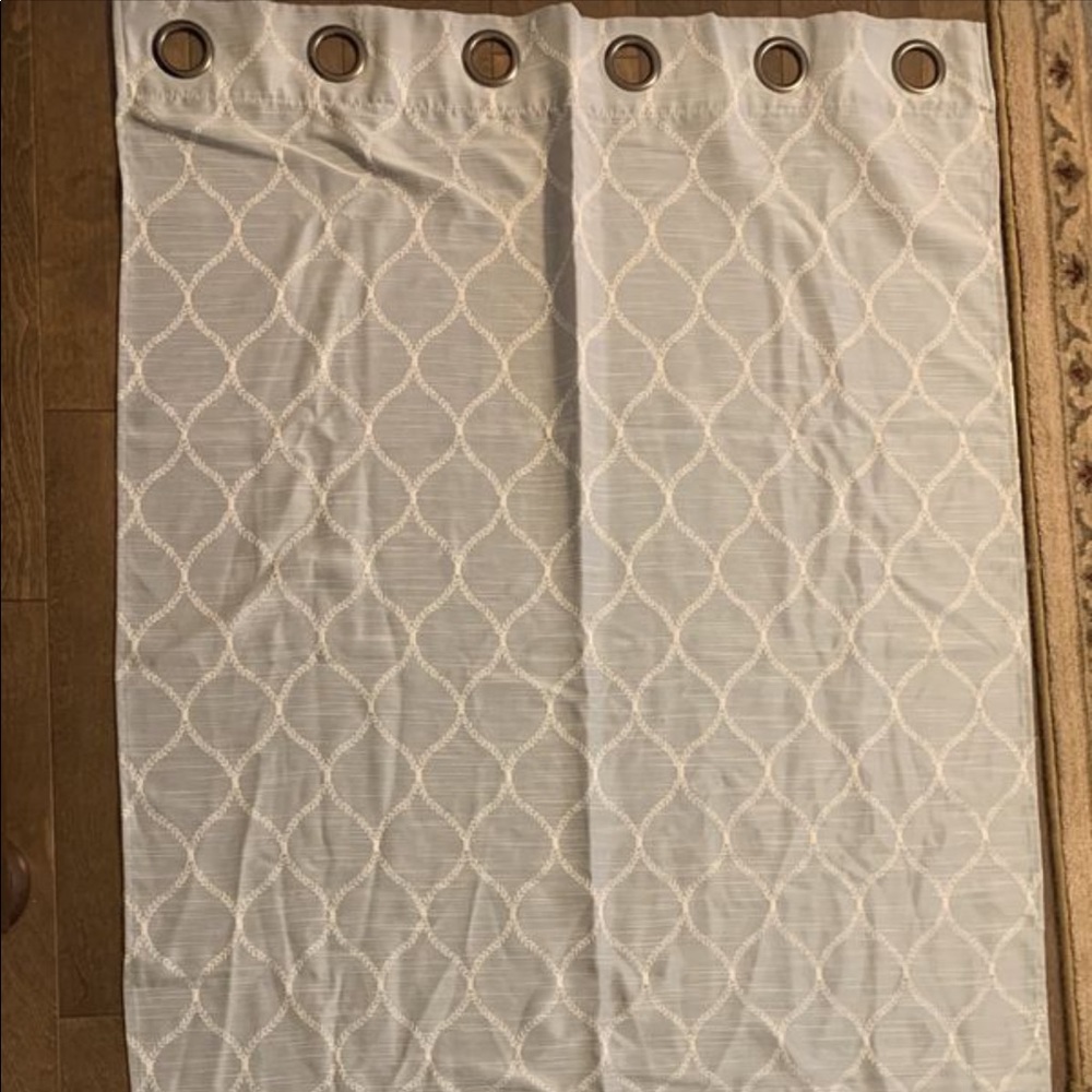 Set of 2 blue curtains